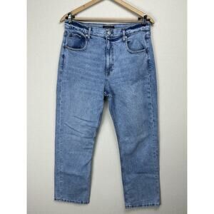 Aeropostale 90's Baggy Jeans Women's 14R Blue Medium Wash Faded High Rise